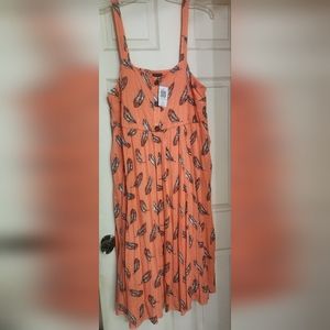 Torrid midi knee length dress size 2. NWT